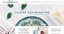 Desktop Screenshot of cuisineestudiantine.com