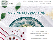 Tablet Screenshot of cuisineestudiantine.com